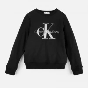 Image of Calvin Klein Monogram Logo Sweatshirt - CK Black - 8-9 Years
