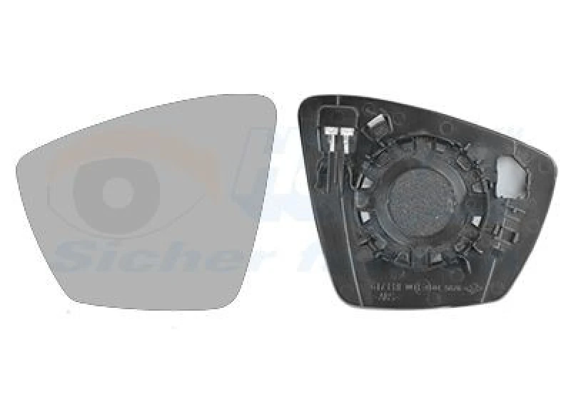 Image of VAN WEZEL Wing mirror glass VAN WEZEL 7643837