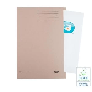 Image of Elba Foolscap Square Cut Folder Heavyweight 285gsm Buff Pack of 100