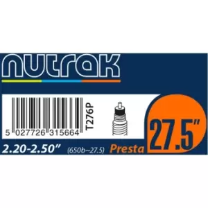 Image of Nutrak 27.5 x 2.2-2.5 Presta Valve Inner Tube - Multi