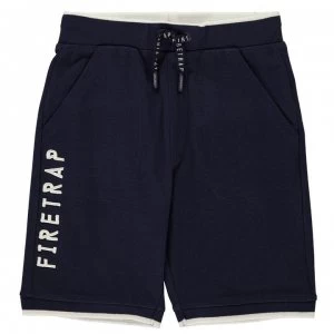 image of Firetrap Pique Shorts Junior Boys - Navy