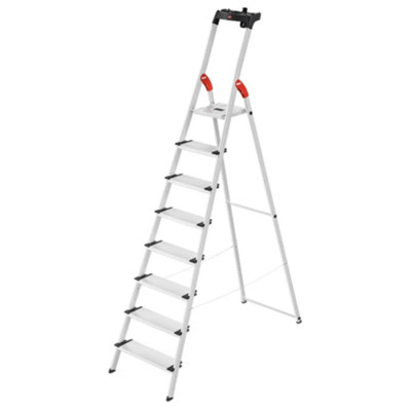 Image of Hailo L80 Comfortline Step Ladder Deep Safety Step - 8 Tread