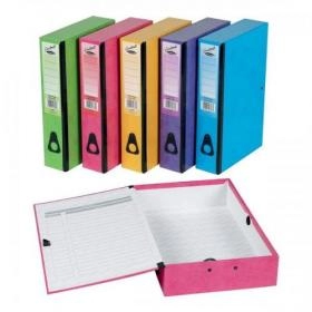 Image of Concord Foolscap Centurion Box File Paper-lock Finger-pull and Catch 75mm Spine Black Pack of 5