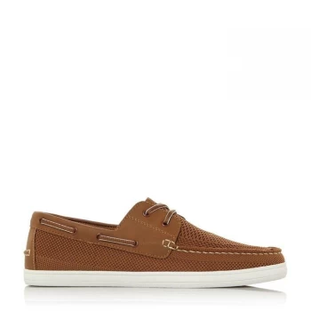 Dune Tan 'Bonavista' Mesh Boat Shoes - 6