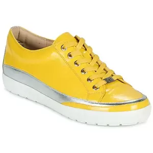 image of Caprice 23654-613 womens Shoes Trainers in Yellow,5,7.5,4.5,5.5