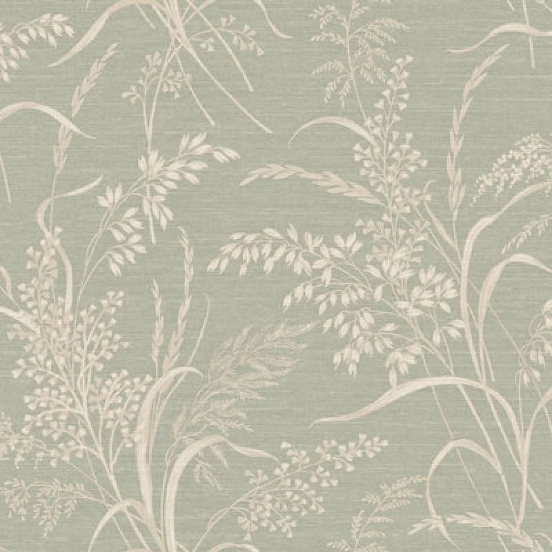 Image of Prairie Botanical Wallpaper Green Grandeco A84302
