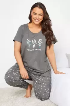Image of Pyjama Dipped Hem Top