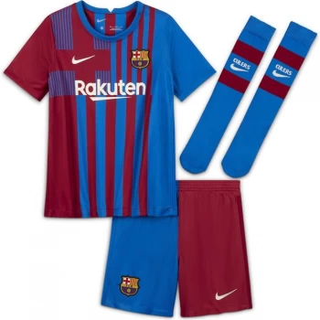 Image of Nike Barcelona Home Mini Kit 2021 2022 - Blue/Red