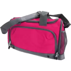 image of Sports Holdall / Duffle Bag (One Size) (Fuchsia) - Bagbase