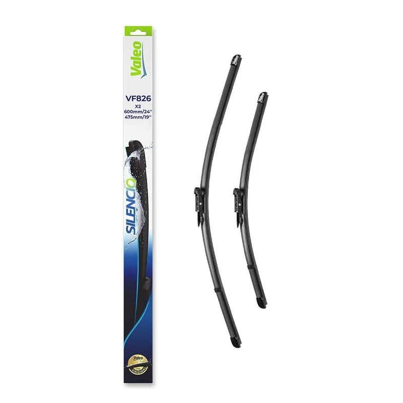Image of VALEO 577826 Wiper blade Front, 475mm, with pre-mounted adaptor, Top Lock Wiper Blade (298)