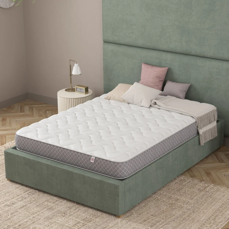 Image of Catherine Lansfield Catherine Lansfield Tranquil Nights Hybrid Mattress in White Size: King White King Unisex 5057632303721