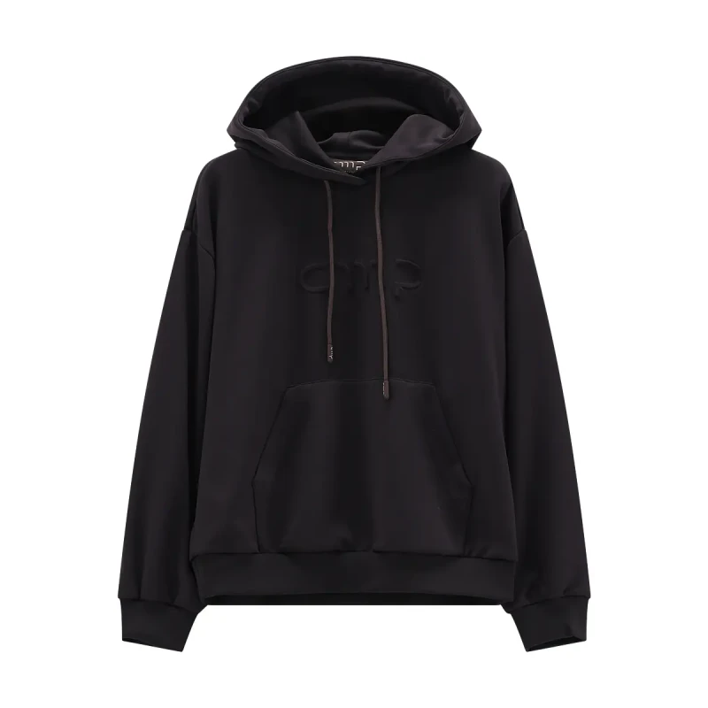 Image of CMP Womens embroidered hoodie CMP Noir Female L