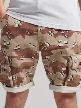 Image of Superdry Vintage Core Cargo Shorts - Camo, Size 32, Men