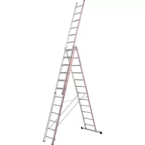 Image of Hymer 404736 Red Line Combination Ladder 3 x 12 Tread