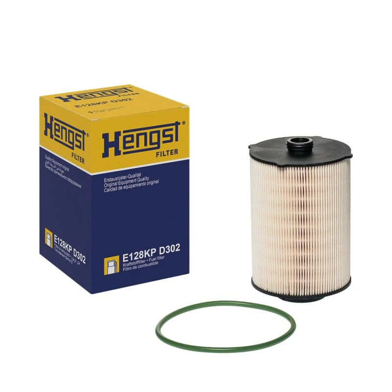 Image of HENGST FILTER E128KP D302 Fuel Filter with gaskets/seals Fuel filter (9)