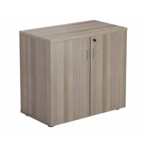 image of TC Office Cupboard with Lockable Doors with 1 Shelf Height 730mm, Grey Oak Effect