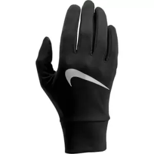 image of Nike Womens/Ladies Tech Lightweight Running Gloves (L) (Black/Silver)