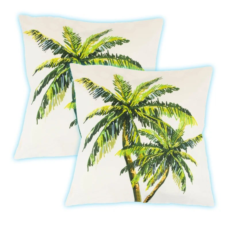 Image of Streetwize Outdoor Scatter Cushions - Light Up Palm Palm Print unisex Pack of 6