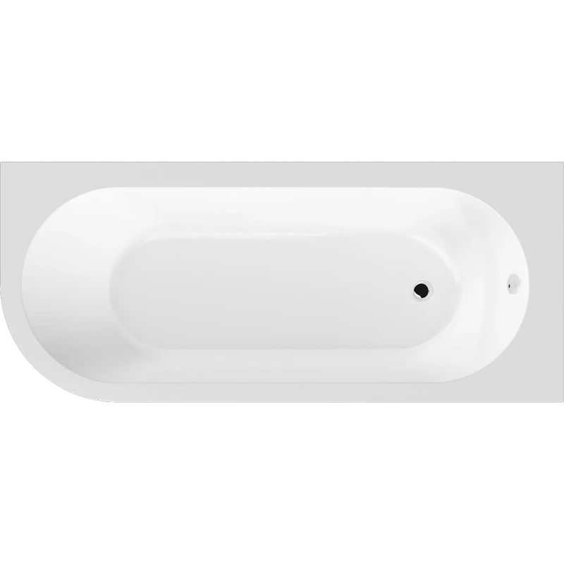 Image of Balterley Right Hand Back to Wall J Corner Bath Leg Set 1700mm White