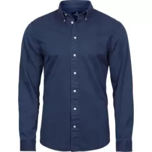 Image of Tee Jays Mens Long Sleeve Casual Twill Shirt (3XL) (Indigo)
