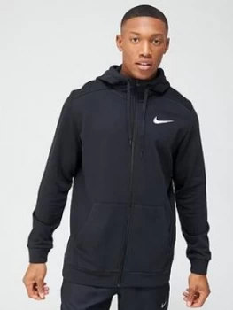 Image of Nike Training Dry Full Zip Hoodie - Black