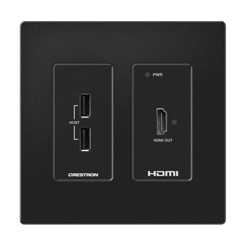 Image of Crestron HD-RXU-4KZ-101-2G-B AV extender AV receiver Black