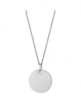 image of Simply Silver Sterling Silver Personalised Engraveable Disc Pendant