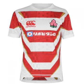 image of Canterbury Japan Home Jersey Mens - Red/White