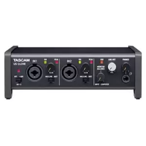 image of Tascam US-2x2HR High-Resolution USB Audio/MIDI Interface