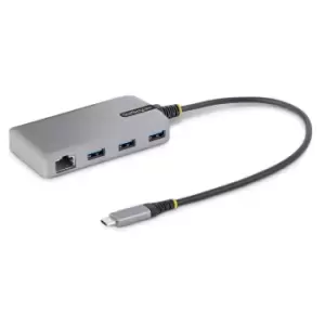 image of StarTech.com 3-Port USB-C Hub with Ethernet - 3x USB-A Ports,...