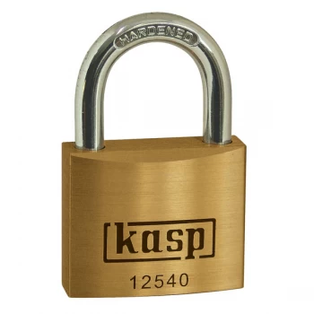 Image of Kasp K12540D Premium Brass Padlock - 40mm