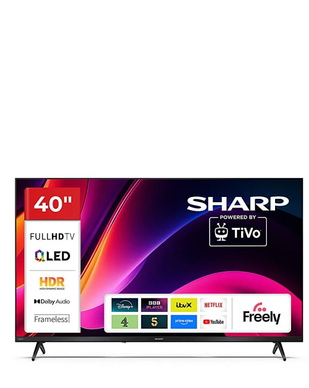 Image of Sharp 40" 2T-C40HE3245KB Smart Full HD HDR QLED TV