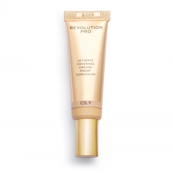 Image of Revolution Pro Ultimate Coverage Crease Proof Concealer 12g (Various Shades) - C5.7