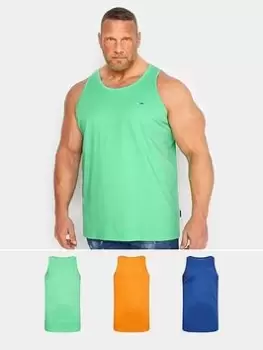 Image of BadRhino Vest Plain Spring Bud, Zinnia, Sodalite 3 Pack, Multi, Size XL, Men