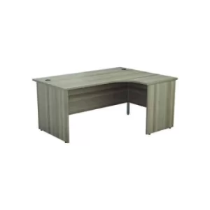 Image of Jemini Radial Right Hand Desk Panel End 1600x1200x730mm Grey Oak KF805076
