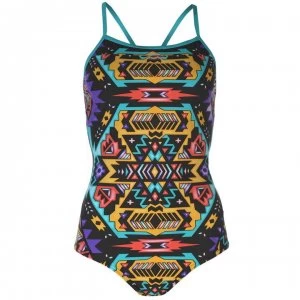 Image of Slazenger Boundback Swimsuit Ladies - Black/Multi