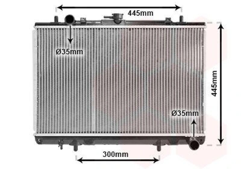 Image of VAN WEZEL Engine radiator VAN WEZEL 32002188