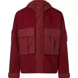 Image of Calvin Klein Jeans Mesh Ripstop Technical Jacket - Red