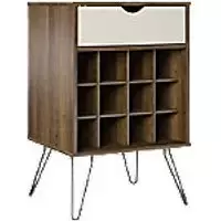 image of Novogratz Bar Cabinet 8374322COMNUK Brown Oak 515 (W) x 457 (D) x 809 (H) mm