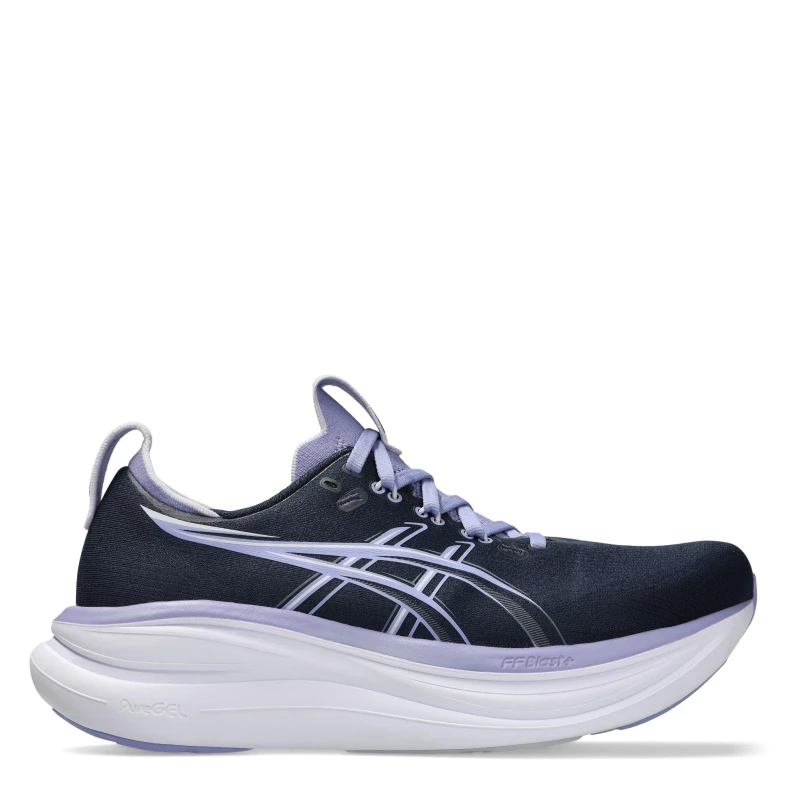 Image of Asics Gel-Nimbus 28 Womens Running Shoes Midnight/Blue female 4 (37)