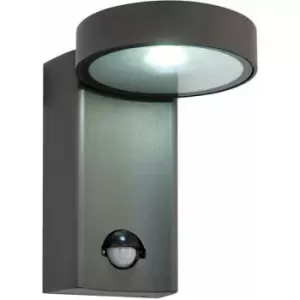 Image of Loops - IP44 Outdoor Anthracite Wall Light pir Motion Sensor & Photocell 10W Cool White