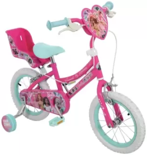 image of Barbie 14" Wheel Size Kids Beginner Bike