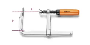 Image of Beta Tools 1593 Screw Clamp Max A: 320mm L1: 145mm 015930030