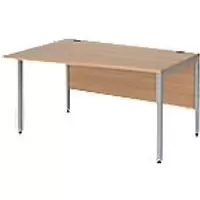 Image of Dams International Wave Desk MB14WLSB 1,400 x 990 x 725 x 800 - 990 mm