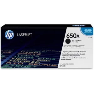 Image of HP 650A Black Laser Toner Ink Cartridge