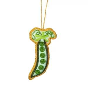 Image of Peapod Zari Embroidery Decoration