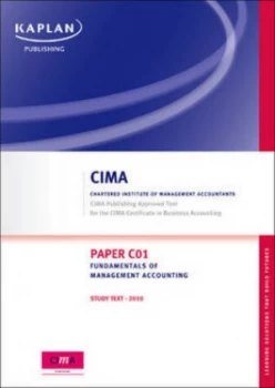 Image of Cima Paper C01 Fundamentals of Management Accounting. Paperback
