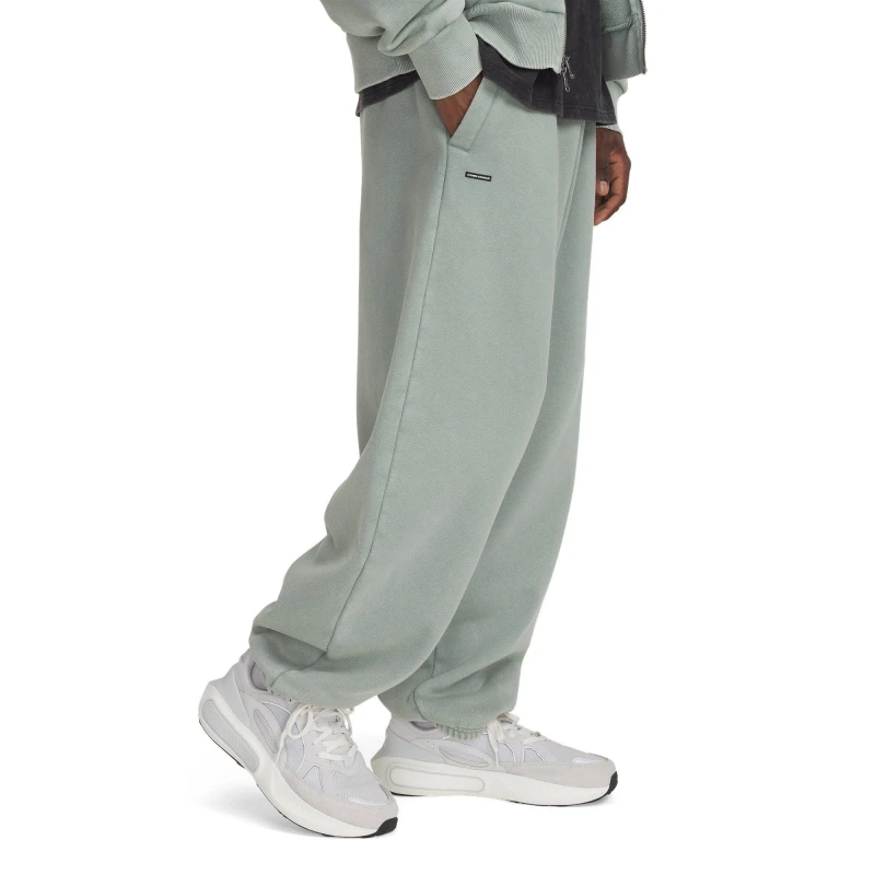 Image of Under Armour Mens Icon Closed Hem Fleece Joggers Green male S