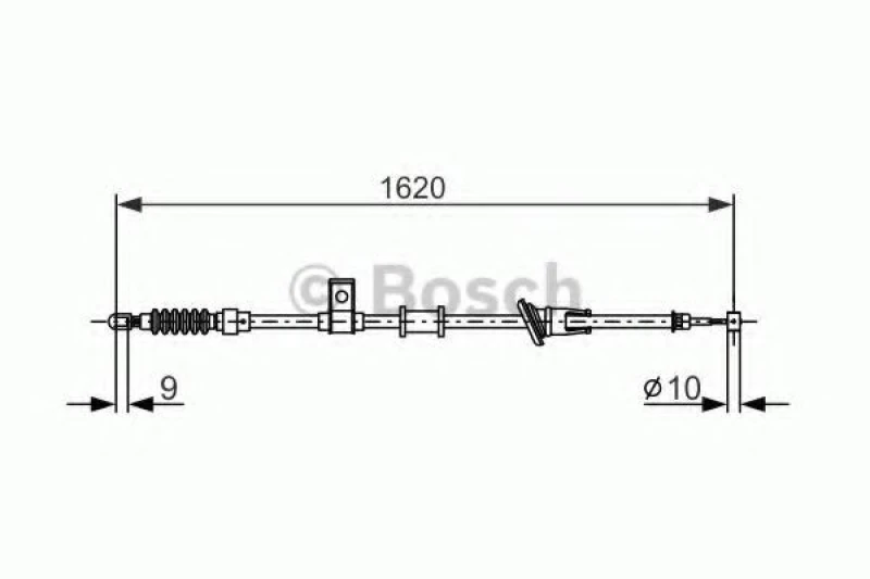 Image of Handbrake cable Bosch 1 987 477 893