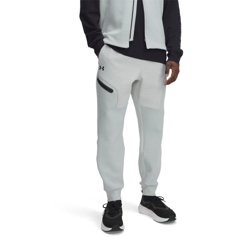 Image of Under Armour Unstoppable Closed Hem Fleece Joggers Green male XS